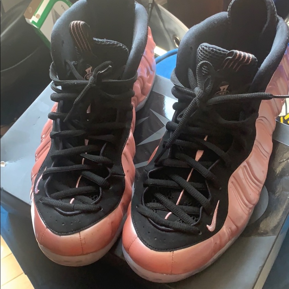Rose Gold Foamposites size 13. Good condition